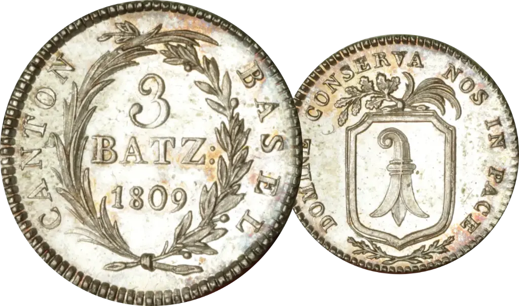1810, 3 Batzen Basel