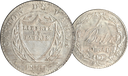 1814, 1 Batzen Waadt, 2.52g schwer, Silber unzirkulierte Erhaltung
