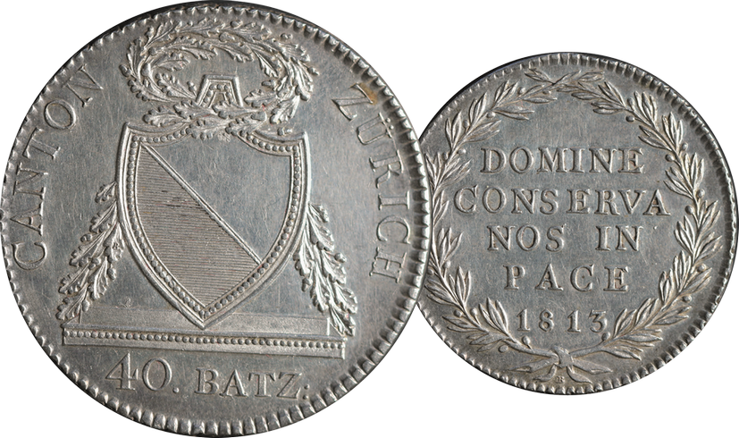1813, Taler Zürich