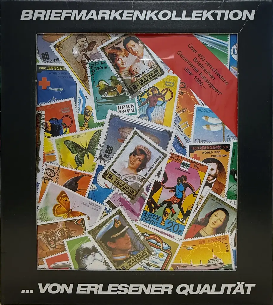 Über 450 verschiedene Briefmarken aus aller Welt