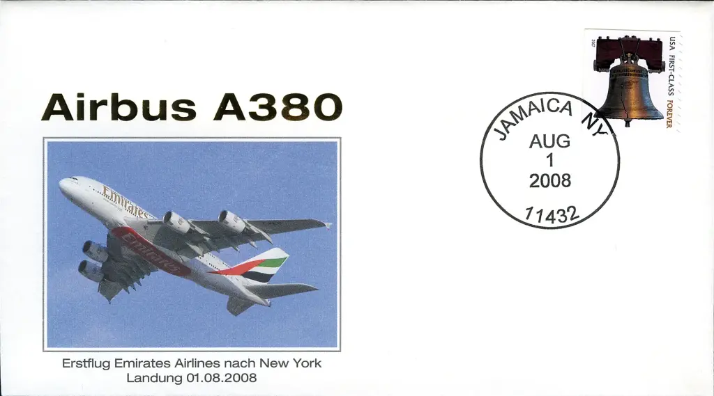 Erstflug A380 von Dubai nach New York