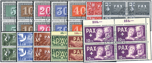 [7305.262.05] 1945, Gedenkausgabe zum Waffenstillstand in Europa (Paxmarken), ET