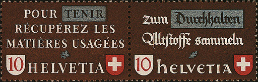 [7340.33.07] 10+10 Rp. Tenir, Durchhalten