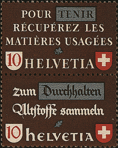 [7340.34.05] 10+10 Rp. Tenir, Durchhalten