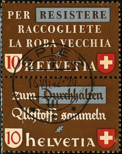 [7340.34.10] 10+10 Rp. Resistere, Durchhalten