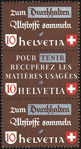 [7340.38.03] 10+10+10 Rp. Durchhalten, Tenir, Durchhalten