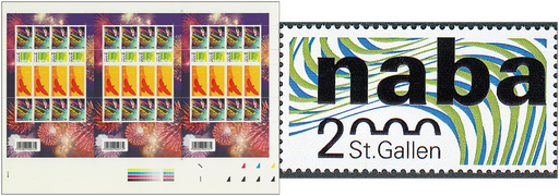 [7350.2000.05] 2000, Millennium Zusammendruck-Bogen "Naba 2000"