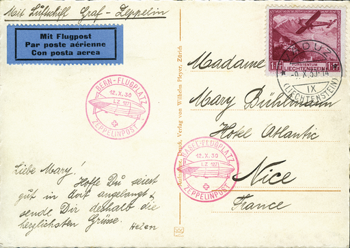 [7372.38.08] 1930, Schweiz-Fahrt: Bern-Basel ab Liechtenstein