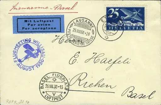 [7374.30.10] 1930, Flugtag Willisau