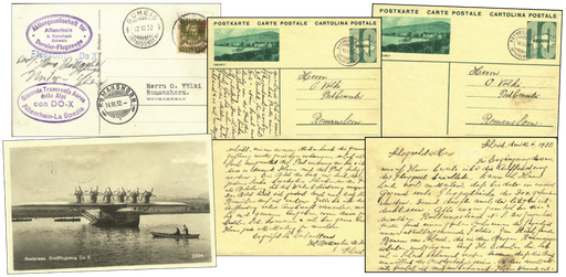 [7374.32.26] 1932, DO-X-Überflug nach Italien (Abnahmeflug) Bodensee - Genua - La Spezia vom 13. Mai