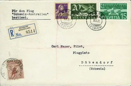 [7374.33.22] 1933, Zürich - Sydney