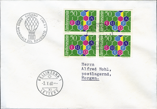 [7374.60.02] 1960, Ballonaufstieg III "Weltflüchtlings-Jahr"