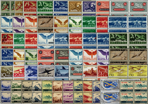 [7375.1919.01] 1919-1988, Flugpost-Komplett-Kollektion