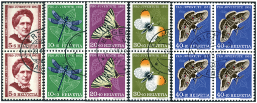 [7395.138.02] 1951, Bildnis Johanna Spyris und Insektenbilder
