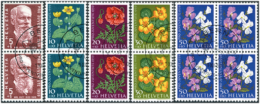 [7395.178.02] 1959, Bildnis Karl Hiltys, Wiesen- und Gartenblumen