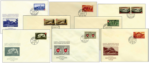 [7400.1938.05] 1938-1955, Bundesfeier-Komitee Ersttagebelege