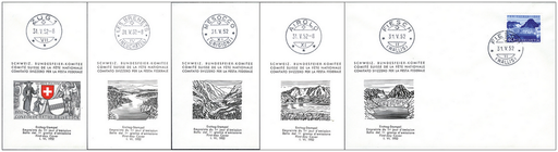 [7405.56.02] 1952, Glarus und Zug 600 Jahre in der Eidgenossenschaft, Seen und Wasserläufe