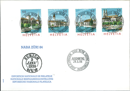 [7411.60.01] 1984, Nationale Briefmarkenausstellung in Zürich (NABA ZÜRI 84)