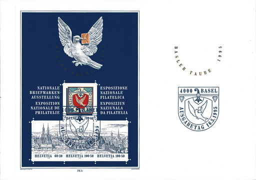 [7411.79.01] 1995, Nationale Briefmarkenausstellung in Basel (Basler Taube 95)