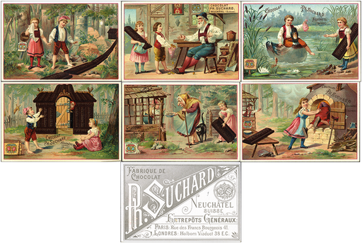 [7591.27.01] 1892, Hänsel und Gretel, Werbeserie mit 6 Karten