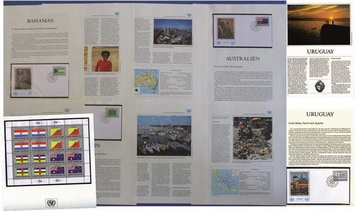 [7605.1980.01] 1980-1984, UNICEF-Flaggen der Nationen-Spezialsammlung