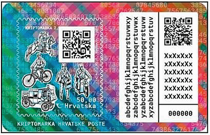 [2612.2020.02] 2020, Postboten - Crypto Stamp, Kroatien