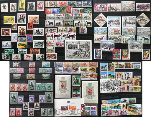 [3851.1965.01] 1965-1999, Motiv-Spezialsammlung "Pferde"