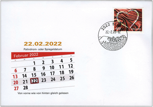 [7309.2022.01] 2022, Palindrom- oder Spiegeldatum, 22.02.2022