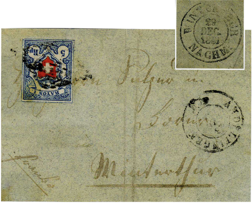 [7048.17.59] 5 Rp. hellblau-rot, Type 22, Stein B3-LU