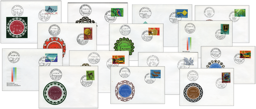 [7599.1979.01] Werbedatum-Stempel: über 100 verschiedene Belege