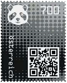 [2910.2020.10] Crypto Stamp &quot;Panda schwarz&quot;