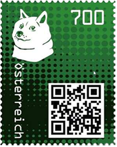 [2910.2020.19] Crypto Stamp &quot;Doge grün&quot;