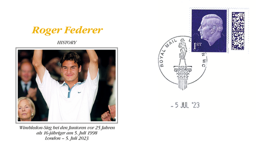 [9974.2023.13] 2023, Roger Federer - HISTORY 16-jähriger Roger gewinnt Wimbledon-Konkurrenz der Junioren