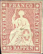 [7160.24.06] 15 Rp. karminrot, Berner Druck, 4. Auflage