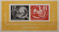[1650.1950.02] 1950, Der erste Sonderblock der DDR