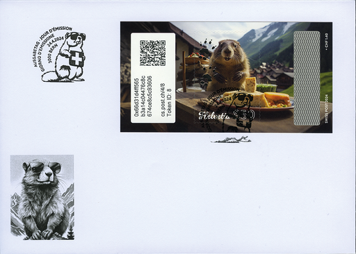 [7322.4.08] 2024, Crypto Stamp "Käse"