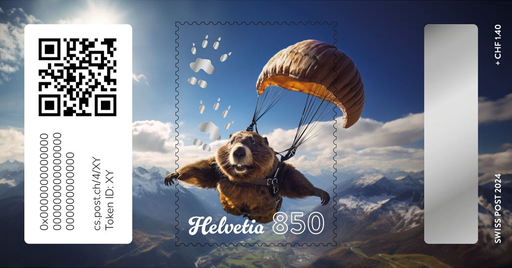 [7321.4.25] 2024, Crypto Stamp "Gleitschirm"
