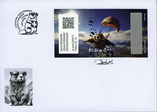 [7322.4.13] 2024, Crypto Stamp "Gleitschirm"