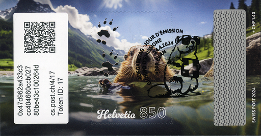 [7321.4.34] 2024, Crypto Stamp "Schwimmen"