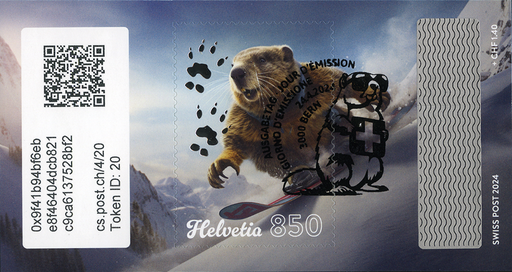 [7321.4.40] 2024, Crypto Stamp "Snowboard"