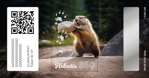 [7321.4.43] 2024, Crypto Stamp "Steinstossen"