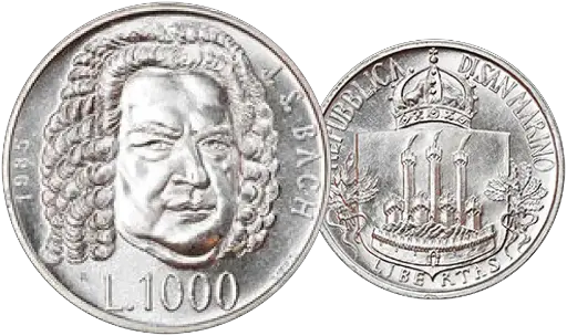[7984.1985.01] 1985, Johann Sebastian Bach, San Marino