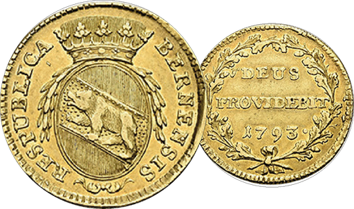 [8013.1793.06] 1793, Duplone Bern, Rückseite Spruch