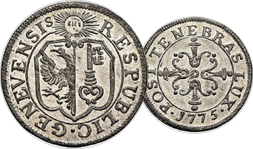 [8015.1775.01] 1775, 6 Quarts (1 Sol 6 Deniers), Genf