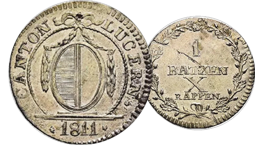 [8018.1811.01] 1811, 1 Batzen, Luzern