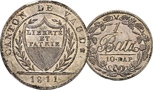 [8029.1811.01] 1811, 1 Batzen Waadt