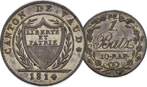 [8029.1814.02] 1814, 1 Batzen Waadt
