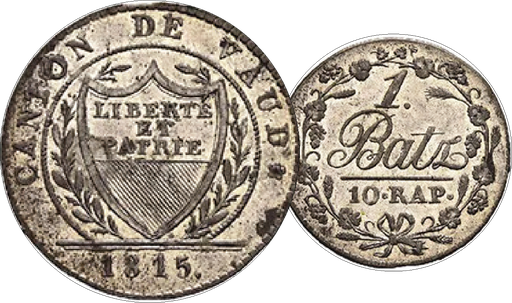 [8029.1815.01] 1815, 1 Batzen Waadt