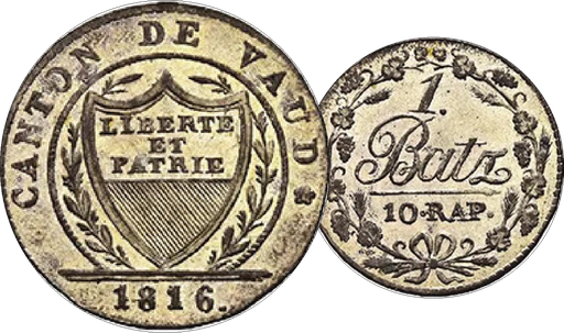 [8029.1816.01] 1816, 1 Batzen Waadt