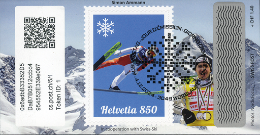 [7321.5.02] 2024, Crypto Stamp "Simon Ammann" - Basic Edition